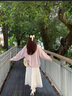 韓璐嬌（hanlujiao）早春白色吊帶連衣裙子春季女裝2025新款韓系春裝穿搭氣質(zhì)長裙套裝 香芋紫開衫+吊帶裙【套裝】 M 曬單實拍圖