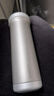 康巴赫（KBH）保溫杯高端純鈦杯超輕抗菌健康鈦杯子車載杯男女水杯情人節(jié)禮盒裝 灰色 禮盒裝450ml 曬單實(shí)拍圖