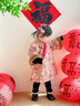 巴厘小豬女童連衣裙新年服旗袍秋冬季加厚保暖間棉漢服兒童冬裝女寶寶裙子 喜上眉梢 90 cm 曬單實拍圖