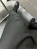 帝賓澤大碼西褲男加肥加大商務(wù)正裝胖子寬松直筒黑色西裝長褲 黑色 2XL 曬單實拍圖