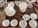 瓷許CIXU德化羊脂玉茶具套裝高檔白瓷功夫茶具整套辦公室家用蓋碗茶杯送禮 吉祥禮盒套裝(帶主人杯) 曬單實(shí)拍圖