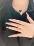 兩世歡純S925銀星河情侶對戒男女款戒指開口可調節(jié)求婚結婚情人節(jié)禮物 925銀星河戒指【男款】 曬單實拍圖