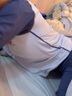 松山棉店【兒童軟軟衣套裝】保暖內衣A類(lèi)莫代爾家居服男童-藍色局印110 曬單實(shí)拍圖
