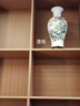 汪洋大海景德鎮陶瓷器仿古青花瓷花瓶插花新中式客廳電視柜酒柜裝飾品擺件 46cm高春色魚(yú)尾+底座 曬單實(shí)拍圖