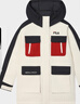 FILA 斐樂(lè )官方楊冪同款女士中長(cháng)款羽絨服2025冬休閑拼色連帽保暖外套 曬單實(shí)拍圖