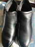 紅蜻蜓一腳蹬男鞋冬季正裝皮鞋高幫商務(wù)男棉鞋WTD44064 黑色 42 曬單實(shí)拍圖