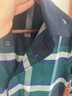 哈吉斯（HAZZYS）男裝 春秋款男士襯衣復古港風(fēng)大格紋長(cháng)袖襯衫男ASCZK1BCF07 藏青色NV M （170/92A 46） 曬單實(shí)拍圖
