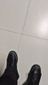 卡帝樂(lè )鱷魚(yú)（CARTELO）男鞋2025秋冬季爆款潮休閑皮鞋男士軟底厚底鞋子男板鞋 黑色 41碼 曬單實(shí)拍圖