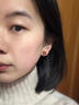 BJYL紅色四葉草耳釘耳夾無(wú)耳洞耳環(huán)女無(wú)痛2025年新款高級小眾耳飾禮物 紅色幸運四葉草耳夾（無(wú)耳洞拍） 曬單實(shí)拍圖