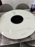 康佳（KONKA）康佳電陶爐火鍋暖菜板飯菜保溫板家用熱菜板圓形可旋轉智能餐桌加熱神器 80CM 電陶爐火鍋款白色大理石紋+電動(dòng)旋轉 曬單實(shí)拍圖
