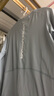 安德瑪（Under Armour）兒童長袖T恤男童衣服套頭衫圓領衛(wèi)衣上衣243124169 淺灰色 150cm  曬單實拍圖