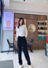 恰凡（QIAFAN）闊腿香蕉褲女2024春秋冬季新款寬松直筒衛(wèi)褲加絨加厚休閑運(yùn)動(dòng)褲子 咖色  常規(guī)款 26 /S 建議85-95斤 曬單實(shí)拍圖