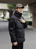 VIP飛行潮牌2025新款冬季羽絨服男加厚保暖面包服短款機能拉鏈防寒服外套潮牌 黑色 L 曬單實拍圖
