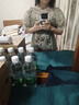 LULUALWAYS夏季新款露肩刺繡網(wǎng)紗蝴蝶結(jié)格紋連衣裙 淺綠色 L 曬單實拍圖