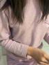Hello Kitty女童保暖內衣套裝秋冬兒童秋衣秋褲套裝睡衣 55629紫色 160  曬單實(shí)拍圖