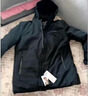 啄木鳥(niǎo)加絨加厚棉衣男士冬季外套中老年爸爸裝防寒保暖羽可脫卸帽絨棉服 黑色【內膽不可拆】 5XL 【建議體重155-175斤】 曬單實(shí)拍圖