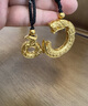 瑞諾黃金龍鳳呈祥吊墜情侶一對男女款999足金生肖龍編織項鏈生日禮物精美包裝 曬單實(shí)拍圖