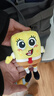 Spongebob正版海綿寶寶毛絨玩具公仔鑰匙扣掛件派大星蟹老板章魚(yú)哥書(shū)包掛件 11cmQ版海綿寶寶掛件 【正版授權】 曬單實(shí)拍圖