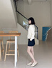 卓詩尼包頭半拖鞋女外穿2025年秋季新款一腳蹬軟底穆勒單鞋女平底勃肯鞋 米白色 37 曬單實(shí)拍圖