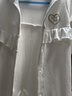 童泰（TONGTAI）嬰兒連體衣春秋女寶寶衣服外出哈衣爬服T41W0022-DS白色66cm 曬單實拍圖