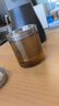 尚明耐熱玻璃杯茶杯過濾花茶杯 玻璃水杯子帶蓋 男女士家用泡茶杯 350ml透明把手 曬單實拍圖