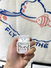 美十美分（MSMF）線(xiàn)條小狗適用airpods4保護套蘋(píng)果耳機殼pro2卡通可愛(ài)airpod3情侶男女款二三四第三代收納盒 二合一3代【透白】小白-580167W 曬單實(shí)拍圖