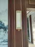 君鑫現(xiàn)代新中式壁燈客廳電視背景墻書房中國風(fēng)臥室床頭燈過道樓梯燈具 B6609-800金色壁燈+送LED光源 曬單實(shí)拍圖