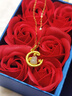 中國黃金（CHINA GOLD）黃金項(xiàng)鏈女蛇盤兔金鑲玉吊墜七夕情人節(jié)禮物送女友老婆媽媽生日 足金蛇盤兔和田玉吊墜+K金鏈 曬單實(shí)拍圖