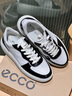 愛(ài)步（ECCO）休閑鞋女 厚底增高百搭平底鞋板鞋休閑運動(dòng)鞋 街頭219613 黑色/白色/灰白色21961361221 38 曬單實(shí)拍圖