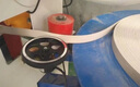然臣智能自動計米器滾輪式高精度電子數(shù)顯記米器封邊機編碼器米數(shù) 黑色(計米器+雙輪) 曬單實拍圖