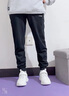 LI-NING KIDS李寧兒童褲子男大童春秋季長(cháng)褲休閑寬松束腳衛褲青少年針織運動(dòng)褲 黑色-收口長(cháng)褲【春秋薄款】 175 cm 曬單實(shí)拍圖