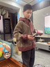 THINKPIRE男童外套春秋冬裝兒童毛毛衣連帽衣服2024童裝中大童男孩上衣 酒紅色 170 碼建議身高160CM 曬單實(shí)拍圖