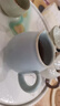 陶立方 汝窯開(kāi)片公道杯陶瓷茶具茶海分水杯茶具配件200ml 天青色 曬單實(shí)拍圖