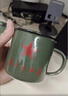 昱博晏為人民服務(wù)杯子茶杯茶缸子陶瓷杯馬克杯仿搪瓷杯水杯男士老干部杯 仿搪瓷杯子【復(fù)古軍綠】 曬單實(shí)拍圖