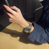范思哲（VERSACE）瑞士手表男計時夜光石英表生日七夕禮物送男友VE7H00523-45MM金綠 曬單實拍圖