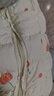貝肽斯兒童衣服冬季保暖外出棉服寶寶連體衣夾棉加絨加厚連帽哈衣 白色蒲公英 80cm 曬單實拍圖