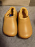 chikoku新款大橘大利卡皮巴拉勃肯鞋女秋冬季毛毛拖居家情侶防水棉拖鞋男 小氮黃【包跟】 36-37 【適合36-37碼】 曬單實(shí)拍圖