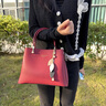 CLEVER KNOCK品牌CK包包女款新娘婚包紅色手提包女士斜跨單肩包情人節(jié)七夕禮物 紅色 【送女友送老婆送媽媽】 曬單實(shí)拍圖