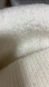 ERDOS 圓領(lǐng)雙提羊絨外套百搭軟糯保暖寬松時尚女短外套 白 S 160/80A 曬單實拍圖