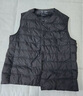 無(wú)印良品（MUJI）男式 輕量羽絨便攜式 背心  黑色 M  曬單實(shí)拍圖