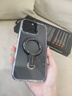 派凡【旋轉指環(huán)殼】適用蘋果iPhone16promax手機殼iPhone15帶支架透明硅膠磁吸充電全包超薄防摔保護套 黑色【旋轉指環(huán)支架/磁吸充電/全包防摔】 iPhone 16 Pro Max 曬單實拍圖