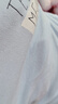 愛(ài)寶適月子服上衣秋冬哺乳衣純棉橫開(kāi)口喂奶衣孕產(chǎn)婦家居服M327 藍(lán)色L 曬單實(shí)拍圖