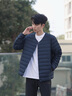 波司登（BOSIDENG）25年新款輕薄羽絨服男短款90絨V領(lǐng)內(nèi)膽保暖內(nèi)搭短外套B250130003 店長推薦-中山青5870-25-航海系 L 180/100A 體重約140-155斤 曬單實(shí)拍圖