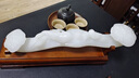 莫尼森  MOREISAN天然玉石如意擺件工藝品客廳玄關(guān)酒柜裝飾品新居喬遷禮物開業(yè)禮品 如意人參白玉精雕款50cm配底座 曬單實(shí)拍圖