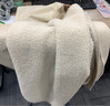 JIOESC仿羊羔絨馬甲背心外套女秋冬新款顯瘦皮毛一體毛絨坎肩馬夾外套 米白色拉鏈款 中號4xl（110—120斤） 曬單實(shí)拍圖