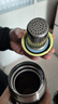 膳魔師（THERMOS） 保溫杯不銹鋼真空男女士商務(wù)辦公水杯便攜泡茶帶茶漏網(wǎng)TCCG-400 CGY黑灰色 380ml 380ml 曬單實(shí)拍圖