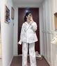 雅鹿孕婦睡衣女帶胸墊月子服可哺乳2025年夏季新款孕婦待產(chǎn)產(chǎn)后家居服 10M35523 【柔軟親膚 四季可穿】 L 【建議體重100-120斤】 曬單實(shí)拍圖