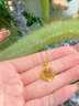 中國黃金（CHINA GOLD）黃金項鏈女士足金蝴蝶織夢網(wǎng)吊墜生日禮物送女友老婆 蝴蝶織夢網(wǎng)吊墜約1.9g*配銀鏈 曬單實拍圖