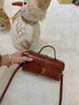 viney牛皮包包女包新款斜挎包輕奢小包生日生日新年禮物送女友老婆 【棕色】高檔實(shí)用單肩包 品牌百搭休閑小眾手提包 曬單實(shí)拍圖