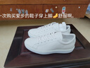 愛(ài)步（ECCO）百搭男鞋 經(jīng)典系帶小白鞋軟底休閑鞋 柔酷系列582404 白色40 曬單實(shí)拍圖